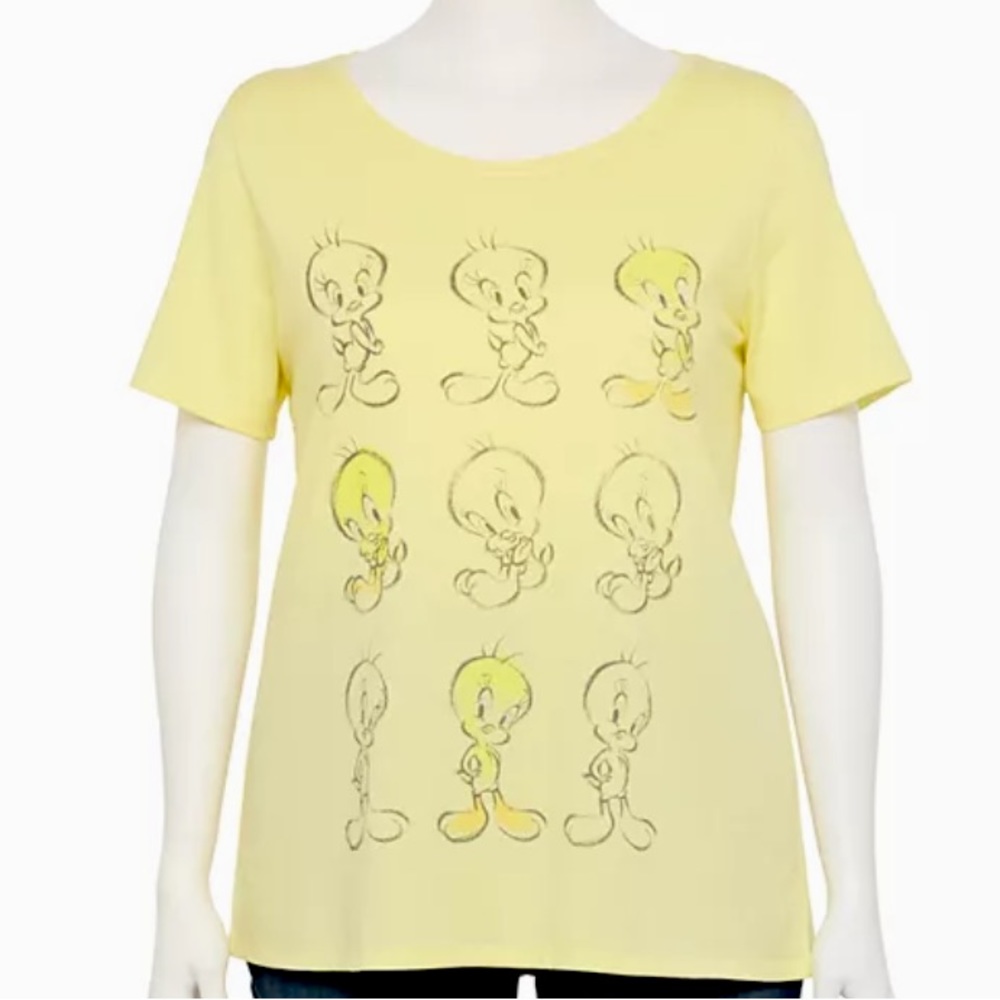 TWEETY BIRD Yellow 3X Tee